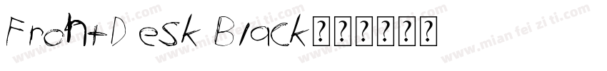FrontDesk Black字体转换